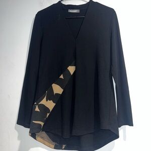 ALEMBIKA long sleeve v neck top
